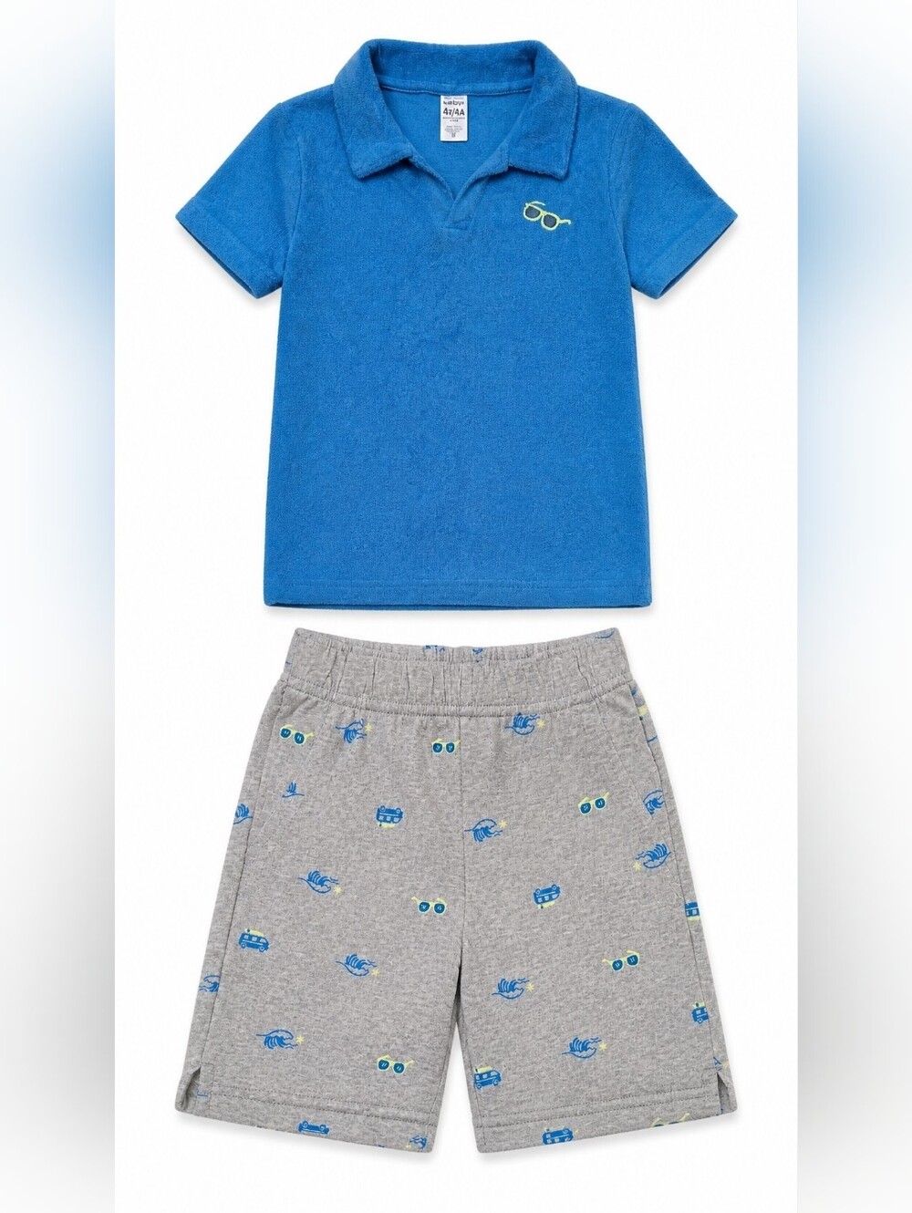 Carter's Bright Blue Terry Polo
